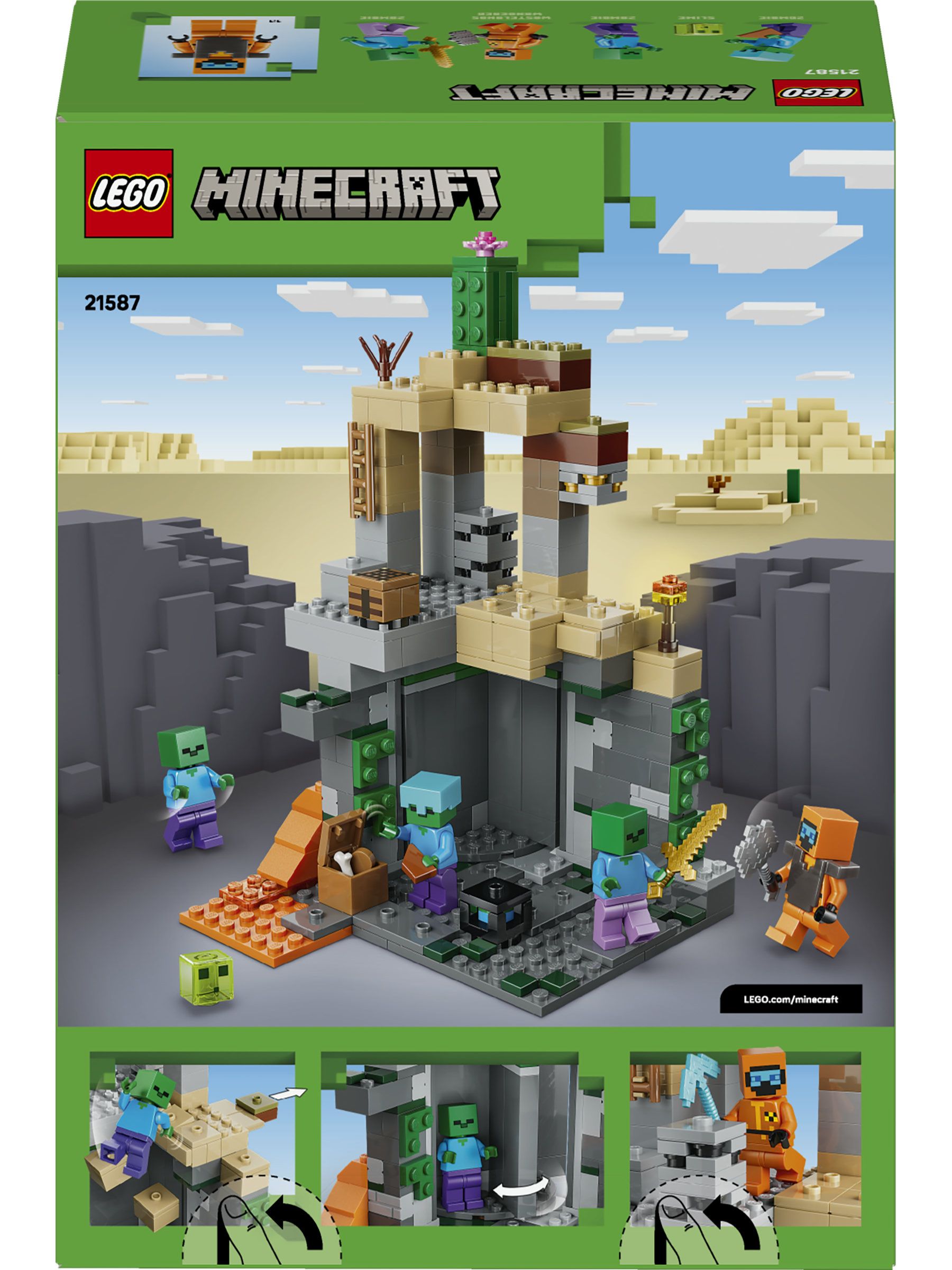 Cumpără LEGO Minecraft Zombie Dungeon Building Toy 21587 from Next