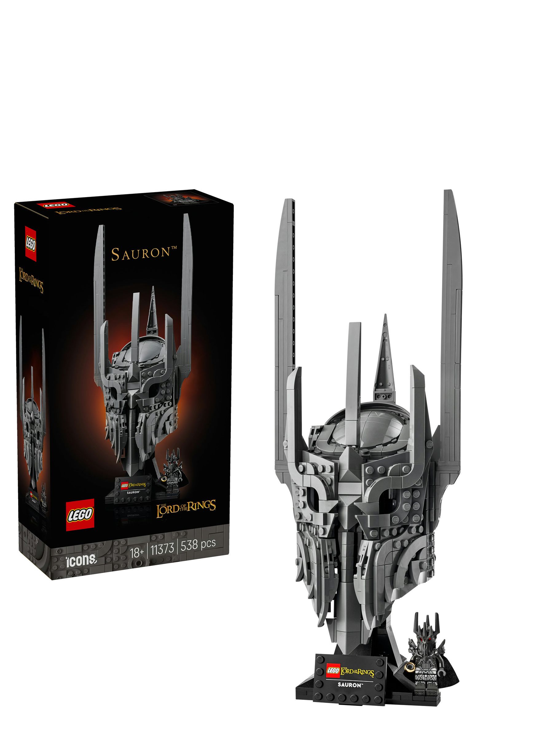 Lego Unisex Black Icons The Lord Of The Rings: Sauron's Helmet 11373 - Image 16