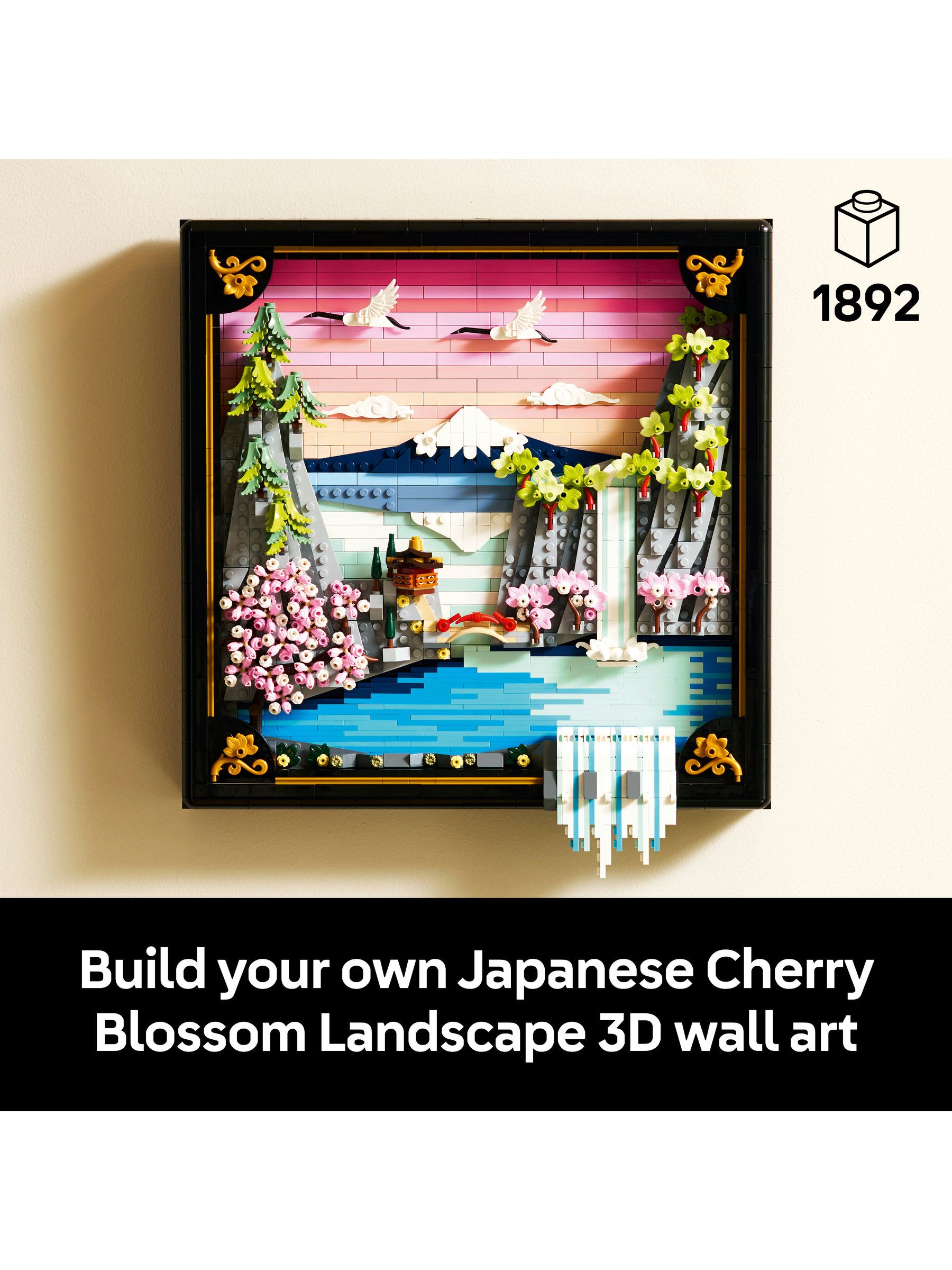 Buy LEGO Art Japanese Cherry Blossom Landscape Wall Art 31218 from