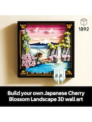 LEGO Art Japanese Cherry Blossom Landscape Wall Art 31218 - Image 3 of 9