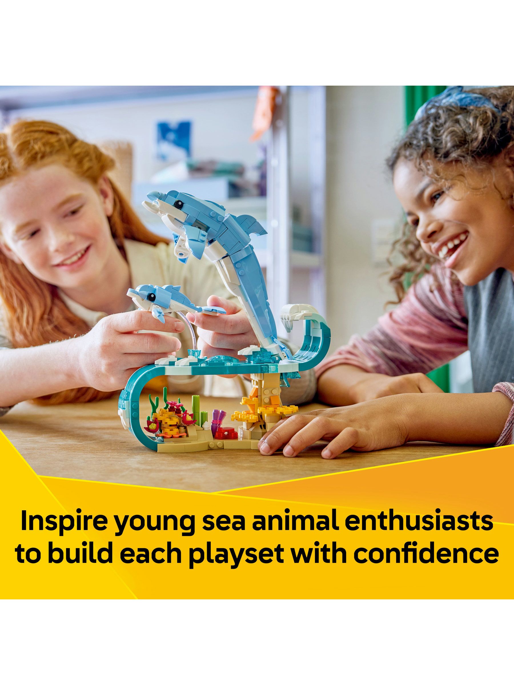 Cumpără LEGO Creator 3in1 Sea Animals Beautiful Dolphins Toy 31385