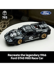 LEGO Technic 1966 Ford GT40 MKII Race Car Model Kit 42223 - Image 3 of 9