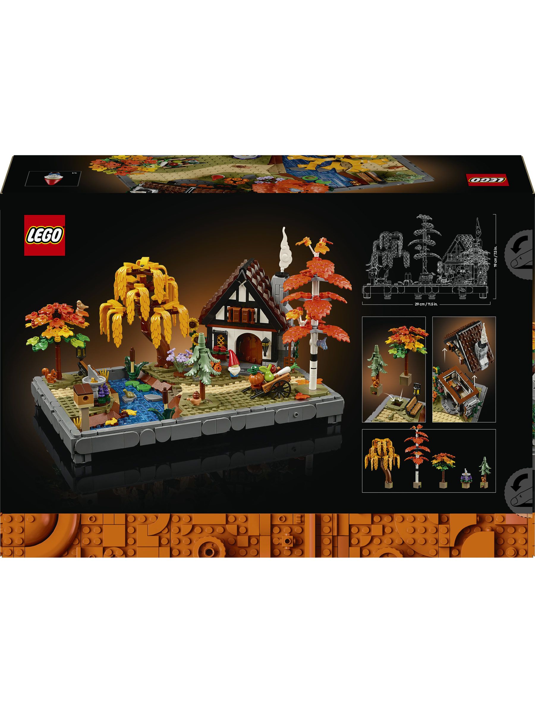 Buy LEGO Icons Autumn Cottage Garden Model Kit for Adults 11372