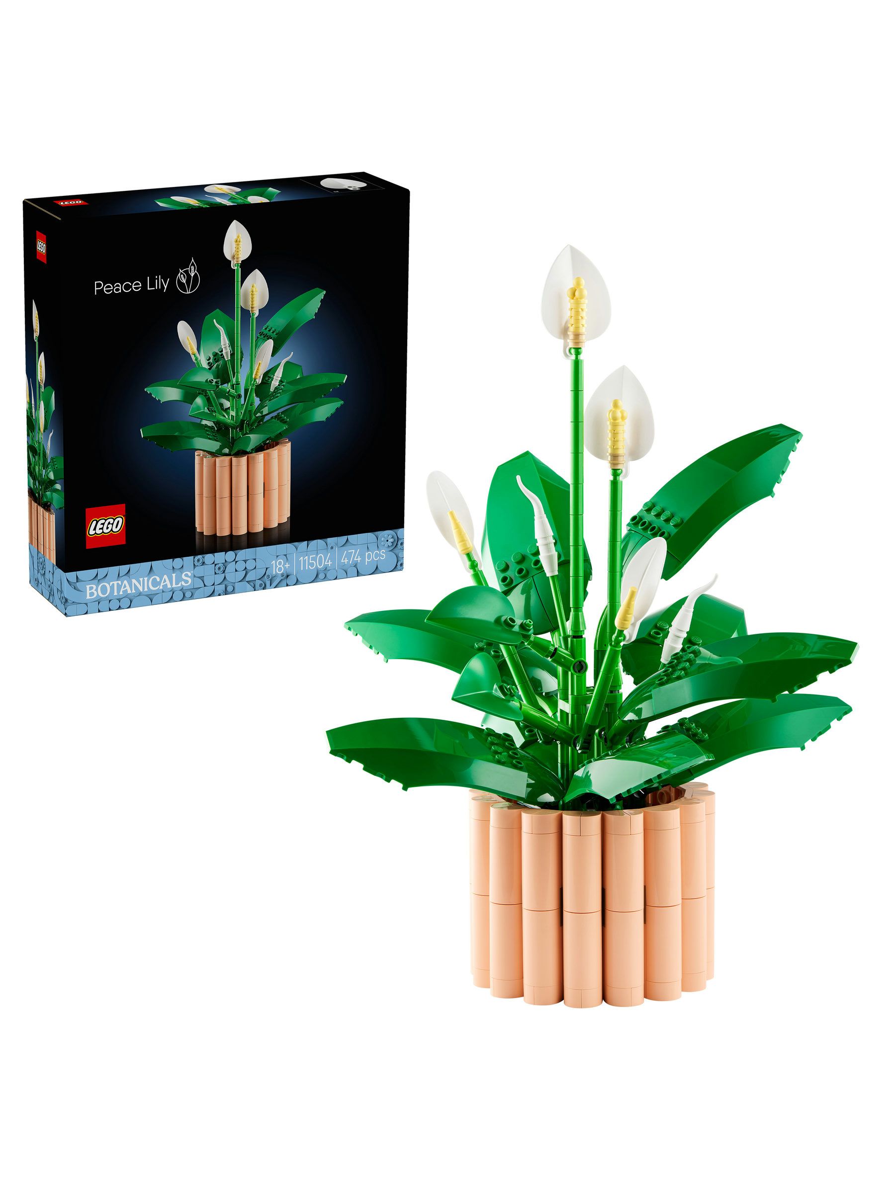 Buy LEGO Botanicals Peace Lily Artificial Plant Building Toy 11504