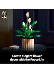 LEGO Botanicals Peace Lily Artificial Plant Building Toy 11504 - Image 3 of 8