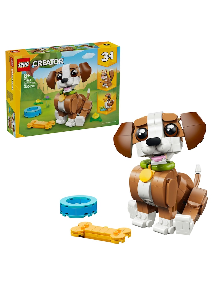 LEGO Creator 3in1 Cute Animals Playful Puppy Dog Toy 31382 - Image 1 of 9 LEGO Creator 3in1 Cute Animals Playful Puppy Dog Toy 31382 - Image 1 of 9