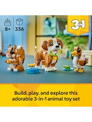 LEGO Creator 3in1 Cute Animals Playful Puppy Dog Toy 31382 - Image 3 of 9