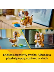 LEGO Creator 3in1 Cute Animals Playful Puppy Dog Toy 31382 - Image 4 of 9