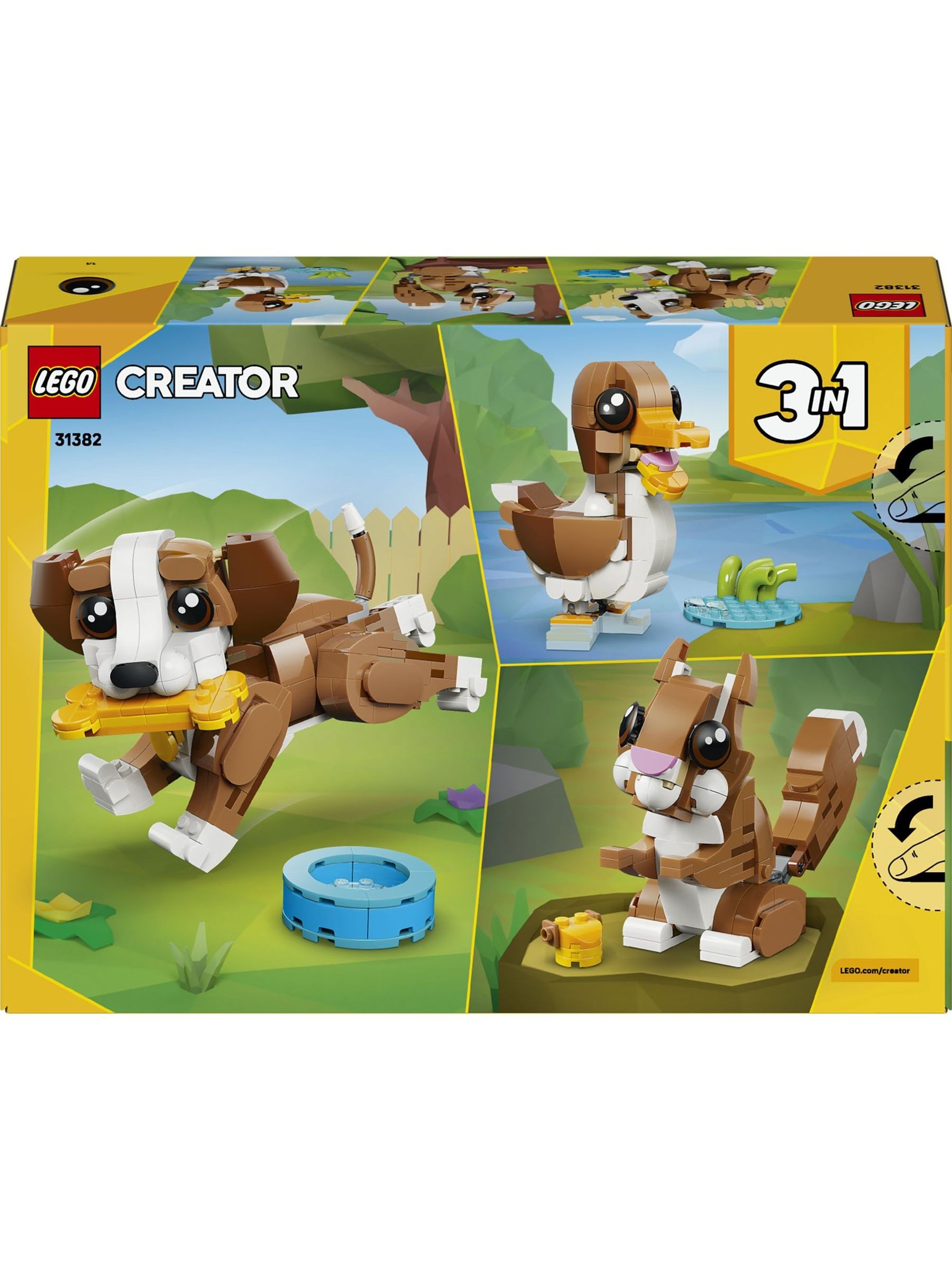 Kjøp LEGO Creator 3i1 Design med dyr Leken valphundleke 31382 from