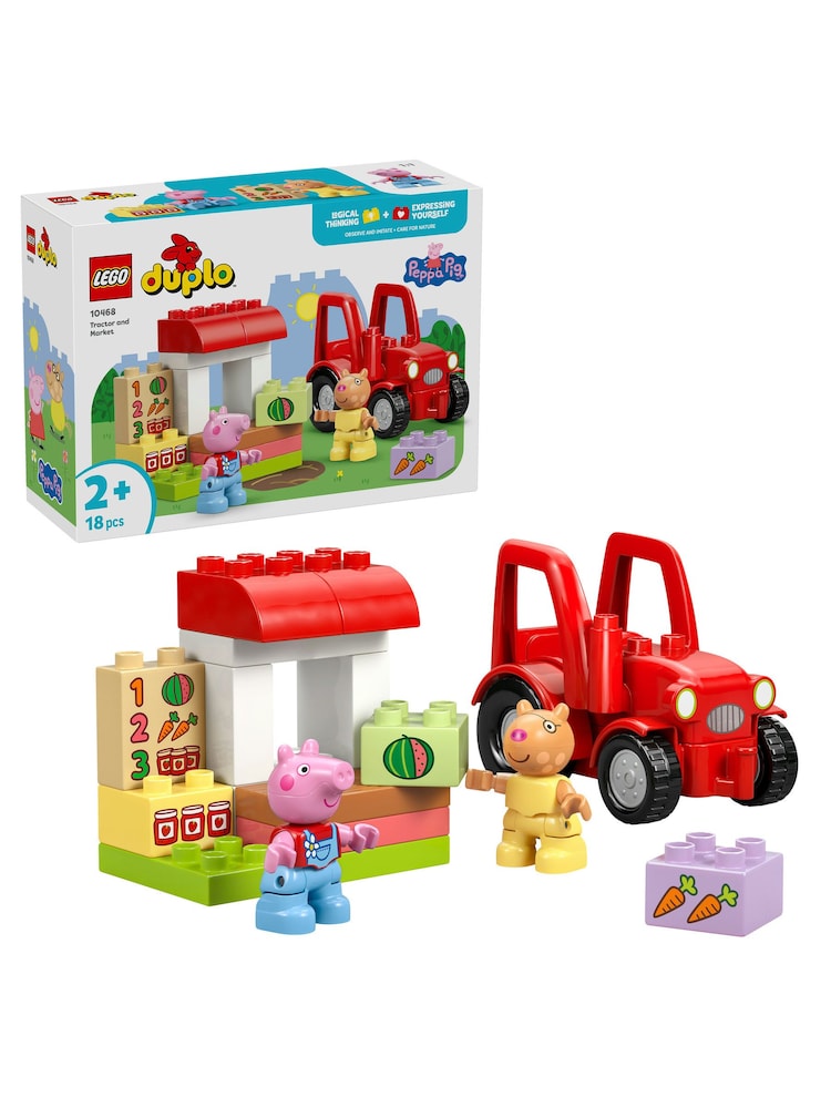 Lego Duplo Peppa Pig Traktor i pijaca igračka za malu decu - Slika 1 od 8