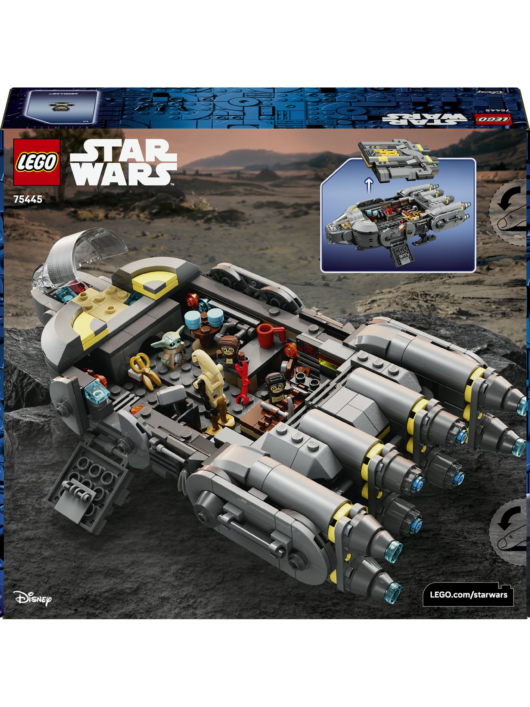 ハルサン Buy LEGO Star Wars Anzellan Starship Building Toy Set 75445 from