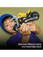 Lego Technic Yellow Motorbike Toy Model Kit 42225 - Image 6 of 8