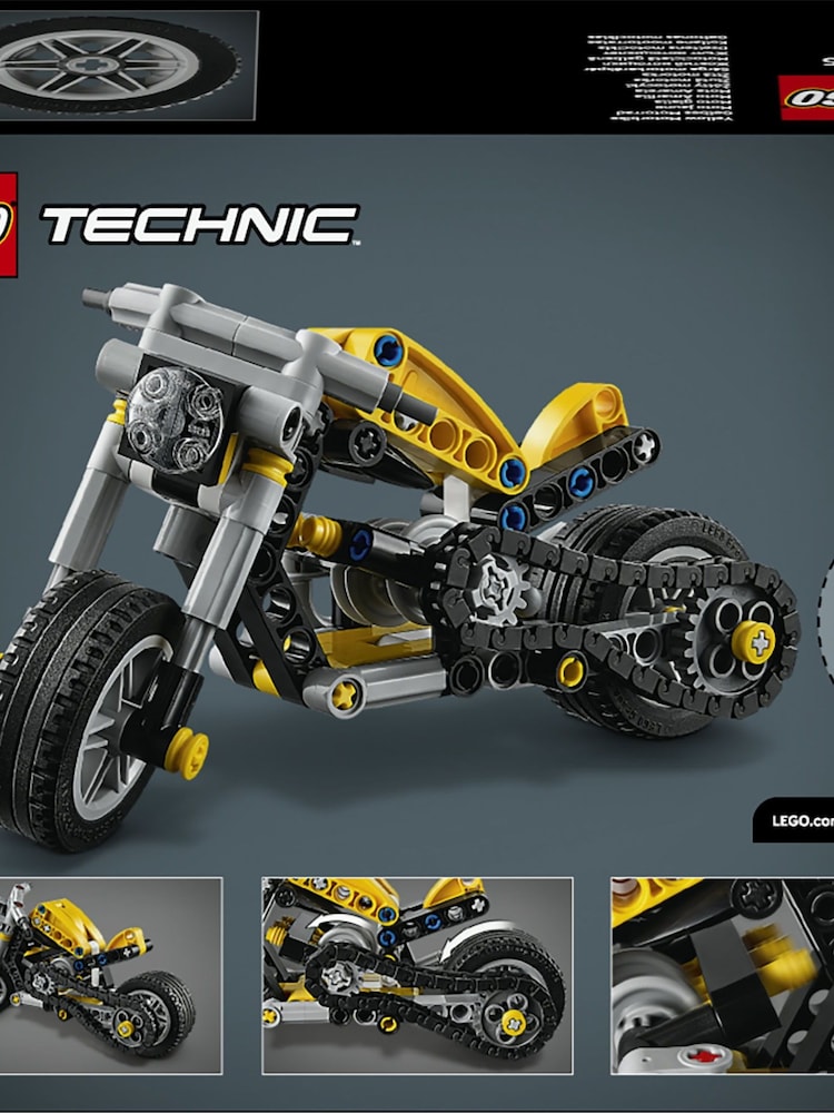 Lego Technic Yellow Motorbike Toy Model Kit 42225 - Image 8 of 8