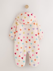 Multi Coloured Heart All Over Printed Hooded Baby All-In-One (0mths-2yrs) - Image 2 of 7