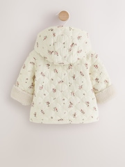 Ecru Floral Crinkle Popper Through Baby Jacket (0mths-2yrs) - Image 7 of 10