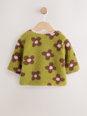 Citrine Floral Borg Button Through - Baby Jacket (0mths-2yrs) - Larawan 6 ng 12
