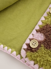 Citrine Floral Borg Button Through - Baby Jacket (0mths-2yrs) - Larawan 9 ng 12