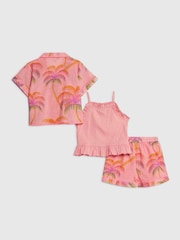 River Island Palma Çaplı 3 Parçalı Şort Dəsti - 4şəkildən 2 şəkil
