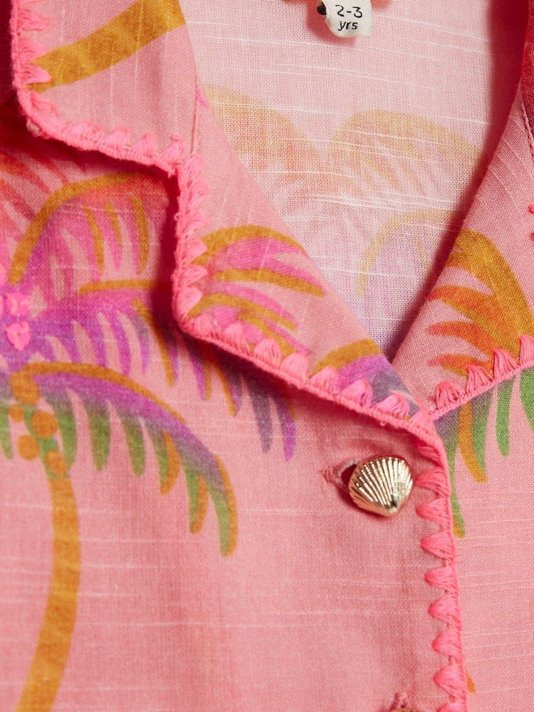 River Island Palma Çaplı 3 Parçalı Şort Dəsti - 4şəkildən 4 şəkil