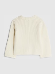 River Island Cream Ladybird Lips Knitted Jumper - Image 2 of 4