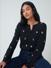 Nobodys Child 刺繍入りディッツィーカーディガン - 画像 1 / 4