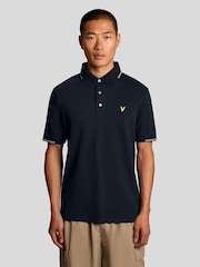 Lyle & Scott Blue Golf Polyblend Quarter Zip Jumper - Image 1 of 6