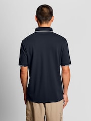 Lyle & Scott Blue Golf Polyblend Quarter Zip Jumper - Image 2 of 6