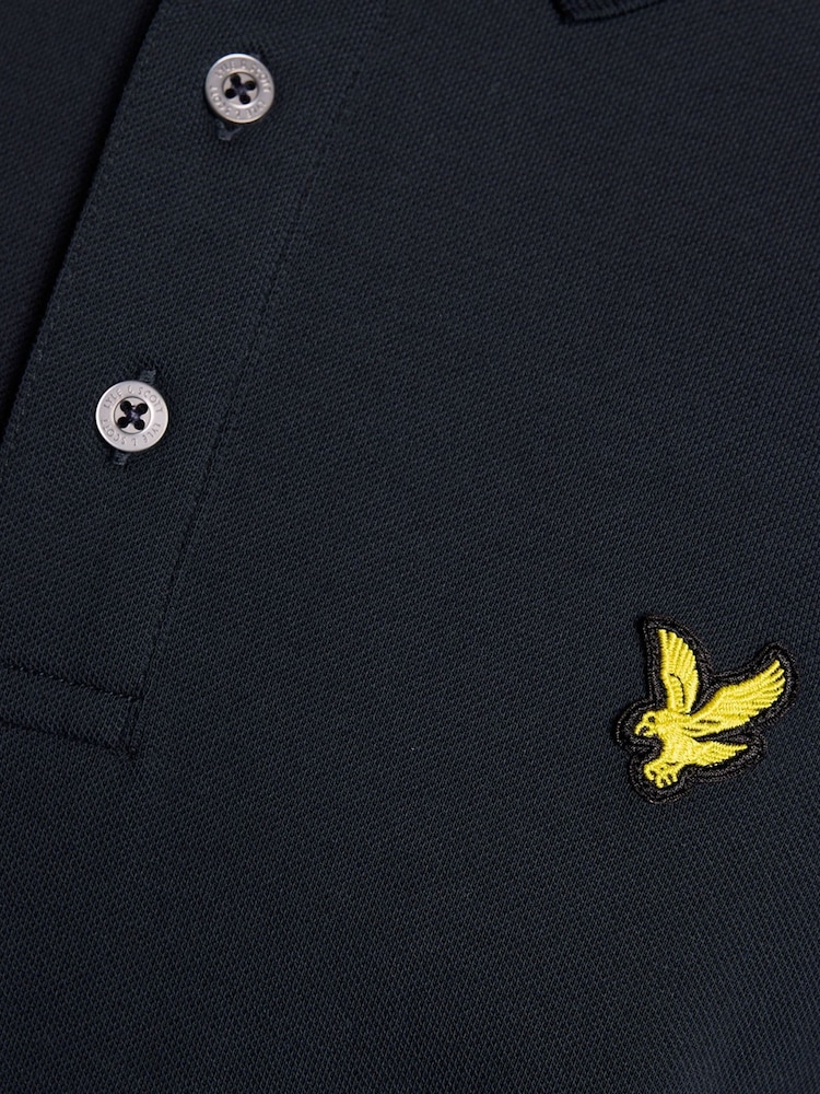 Lyle & Scott Blue Golf Polyblend Quarter Zip Jumper - Image 6 of 6