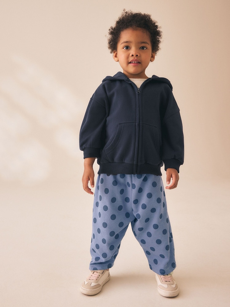Blue Spot Barrel Leg Trousers (3mths-7yrs) - Image 2 of 7