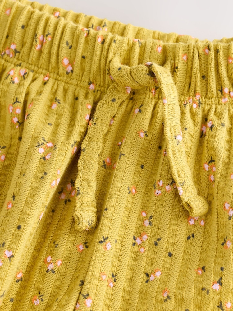 Green Ditsy Floral Textured Wide Leg Trousers (3mths-7yrs) - Image 8 of 8 Green Ditsy Floral Textured Wide Leg Trousers (3mths-7yrs) - Image 8 of 8