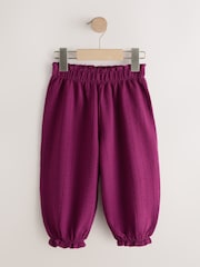 Purple Textured Bloomer Trousers (3mths-7yrs) - Image 5 of 8
