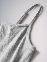 The Set 3 Pack Ribbed Strappy Jersey Maxi Dresses Neutral/Pink/Grey Marl - Image 5 of 6