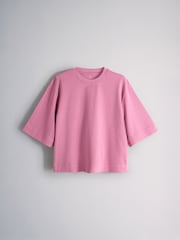 粉色/Plum/灰褐色/紫色 - The Set 5 重磅宽松短袖T恤 - 图片13 / 16