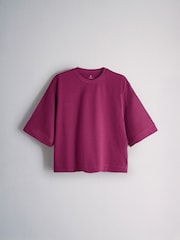 Pink/Plum/Taupe/Purple - The Set 5 Pack Schwergewichtige, lockere Kurzarm-T-Shirts - Bild 6 von 6