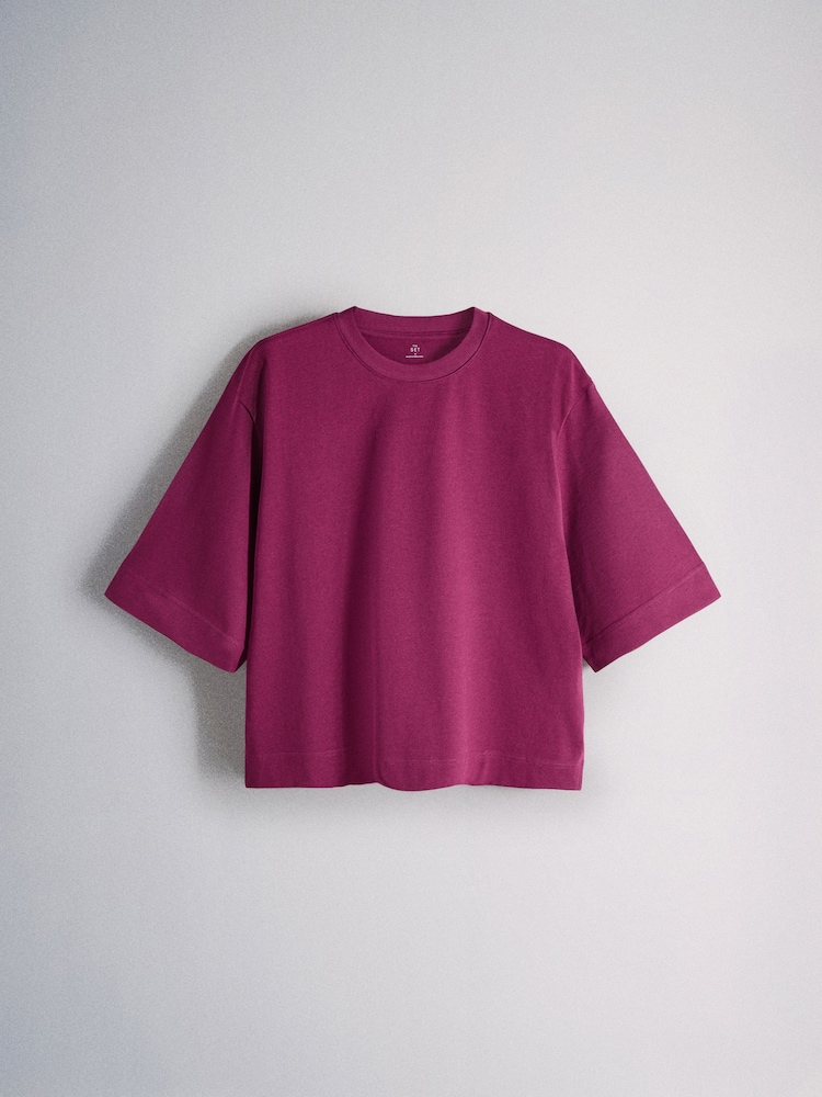 Pink/Plum/Taupe/Purple - The Set 5 Pack Schwergewichtige, lockere Kurzarm-T-Shirts - Bild 6 von 6