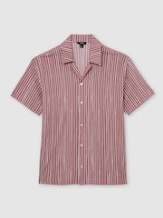 Rose Rozo - Reiss Max košulja sa kubanskim ovratnikom sa prugama - Slika 2 od 5