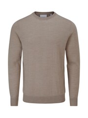 Skopes Brown Alex Merino Blend Crewneck Sweater - Image 5 of 5