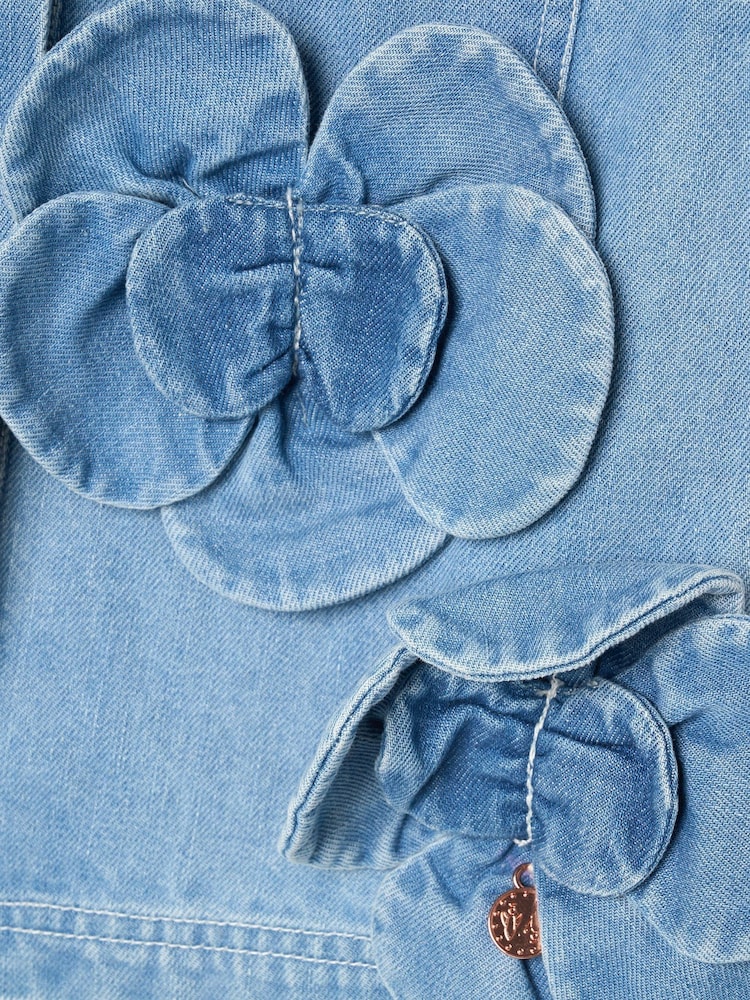 Angel & Rocket Eden 3D Flower Denim Shirt - 圖片 3,共 3 Angel & Rocket Eden 3D Flower Denim Shirt - 圖片 3,共 3