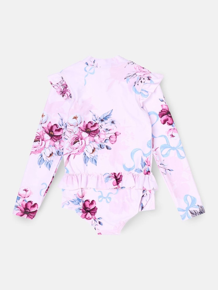 Angel & Rocket Pearl Floral Sonnenschutz Langarm-Badeanzug - Bild 2 von 3