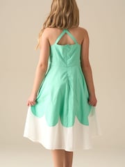 Angel & Rocket Green Allegra Pink Scallop Swing Dress - Image 2 of 6