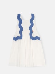 Angel & Rocket White Avery Ric Rac Panelled Dress - Image 6 of 8
