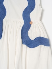 Angel & Rocket White Avery Ric Rac Panelled Dress - Image 8 of 8