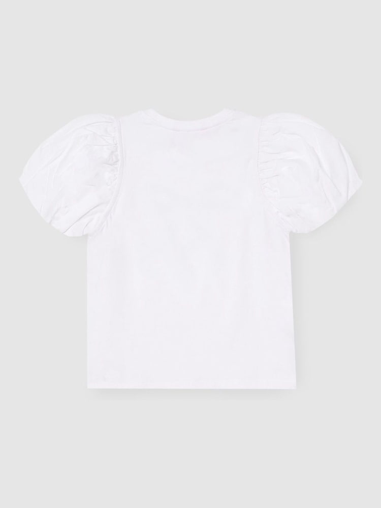 Angel & Rocket Elodie Sequin Bow Puff Sleeve Blouse - 圖片 2,共 3 Angel & Rocket Elodie Sequin Bow Puff Sleeve Blouse - 圖片 2,共 3