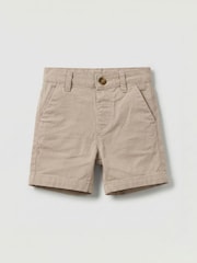 Angel & Rocket Grey Quinn Stone Chino Shorts - Image 1 of 5