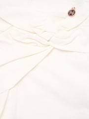 Angel & Rocket White Ellie Wrap Detail Mini Skirt - Image 6 of 6