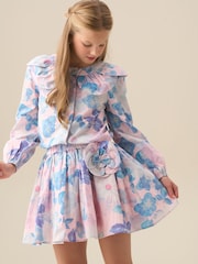 Angel & Rocket Pink Celia Floral Corsage Skirt - Image 9 of 14