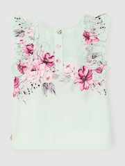 Angel & Rocket Green Nina Ruffle Shell Blouse - Image 7 of 8