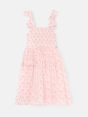 Angel & Rocket Vivi Heart Flock Tie Shoulder Mesh Dress - صورة 6 من 8