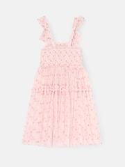 Angel & Rocket Vivi Heart Flock Tie Shoulder Mesh Dress - صورة 7 من 8
