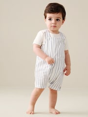 Angel & Rocket Ron ストライプ・オーバーオール & ボディスーツセット - 画像 2 / 7